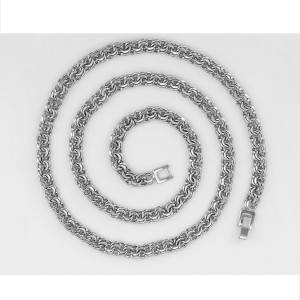 Grezna ķēde, "Bismarks" pinums, rodija pārklājums, garums 60 cm